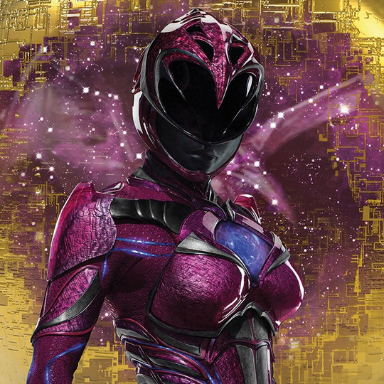 POWER RANGERS MOVIE - Canvas 40X40 '18mm' - Pink Ranger Pose