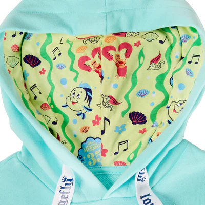 LITTLE MERMAID 35 - Ariel and Flounder - Hoodie Unisex Loungefly (L)