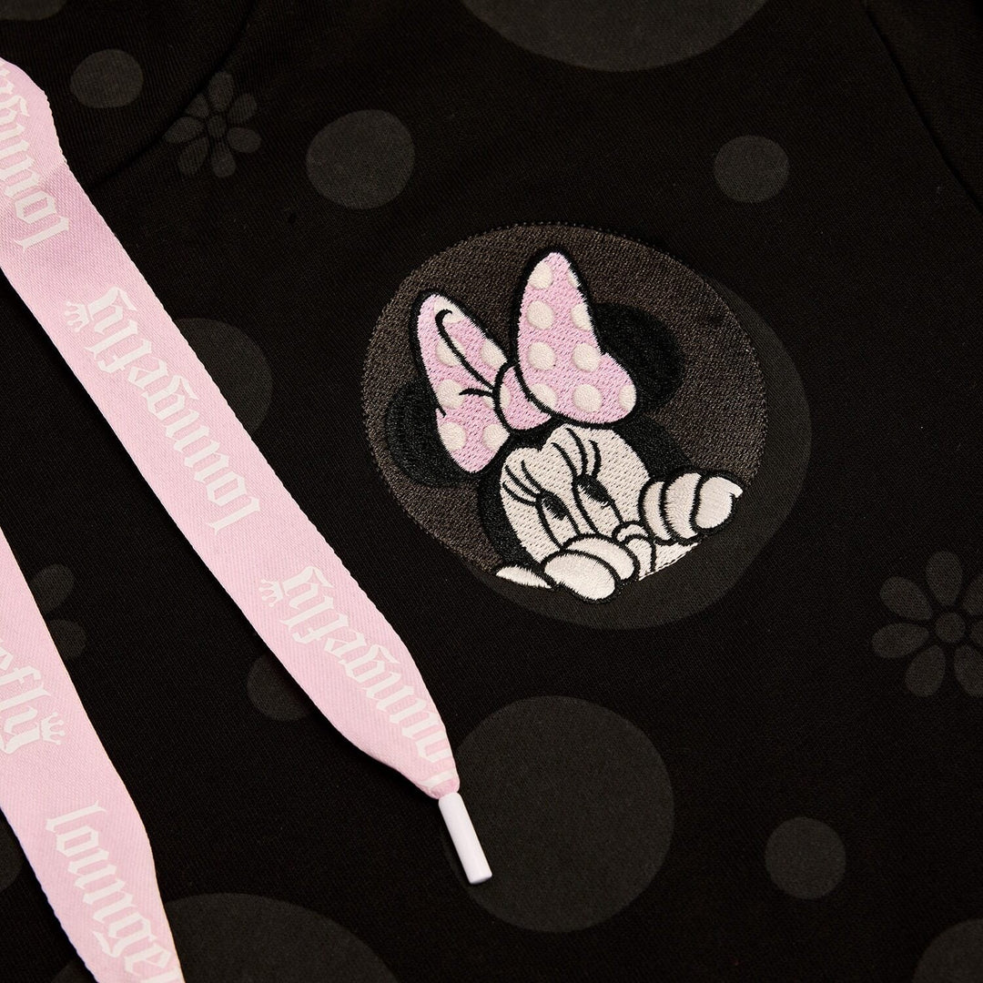 DISNEY - Minnie "Floral Rock the Dots" - Hoodie Unisex Loungefly (L)