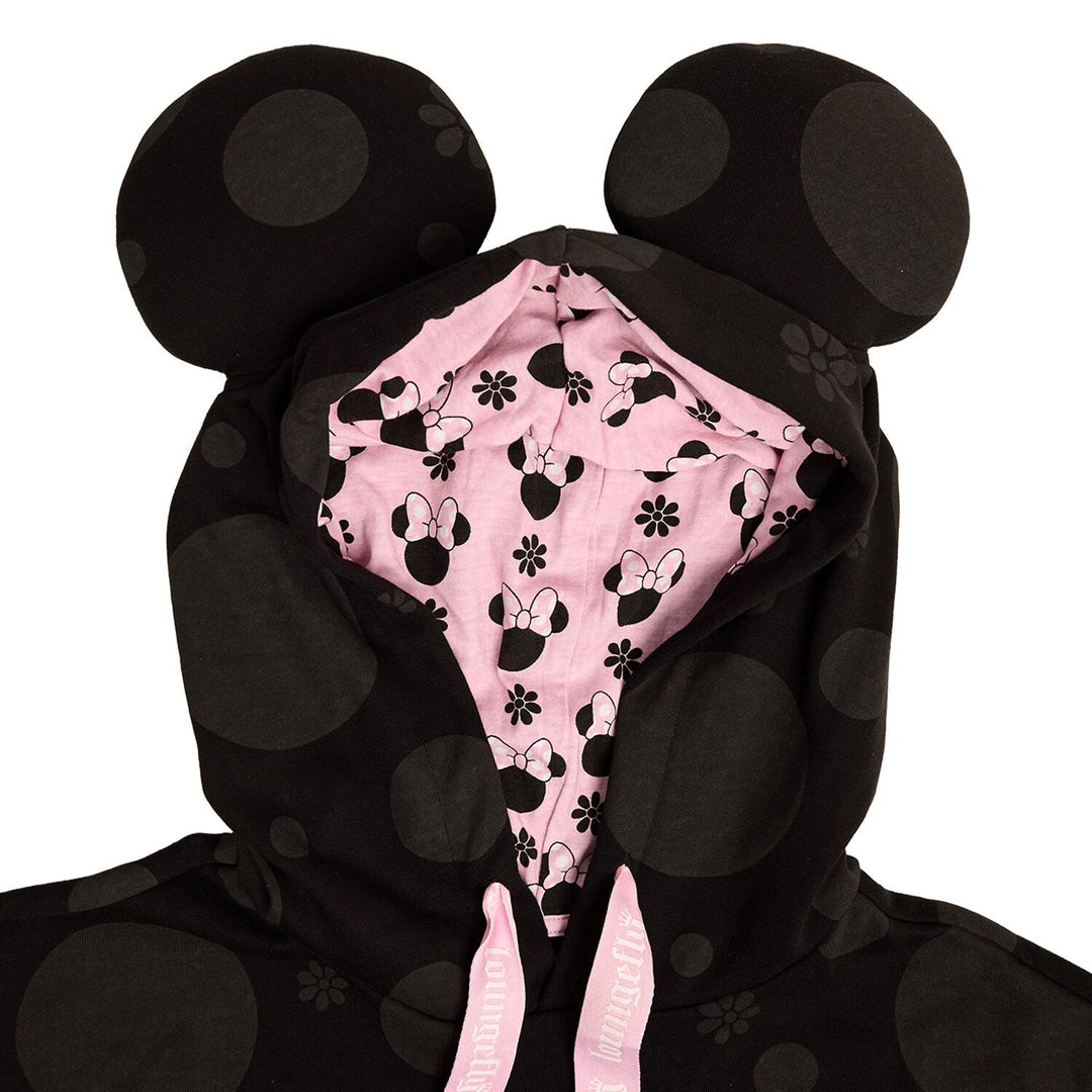 DISNEY - Minnie "Floral Rock the Dots" - Hoodie Unisex Loungefly (XL)