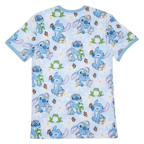 LILO AND STITCH - Springtime Stitch - T-Shirt Unisex Loungefly (M)