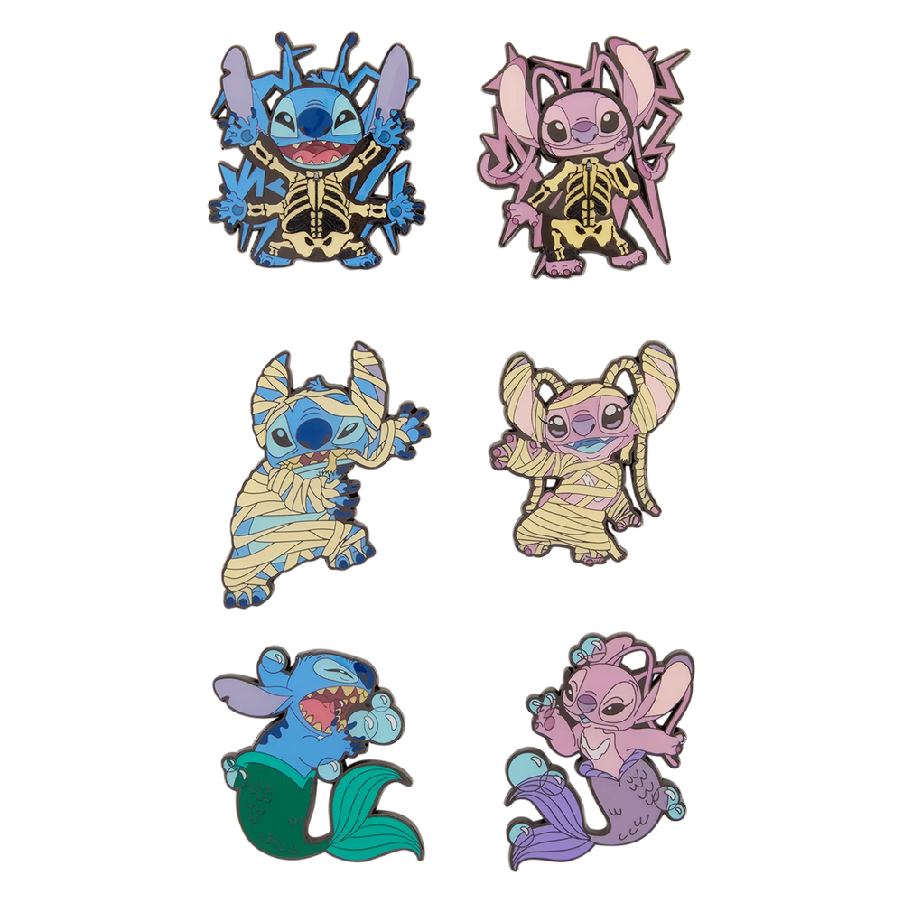 DISNEY -Stitch & Angel Halloween - Funko Blind Box Enamel Pins
