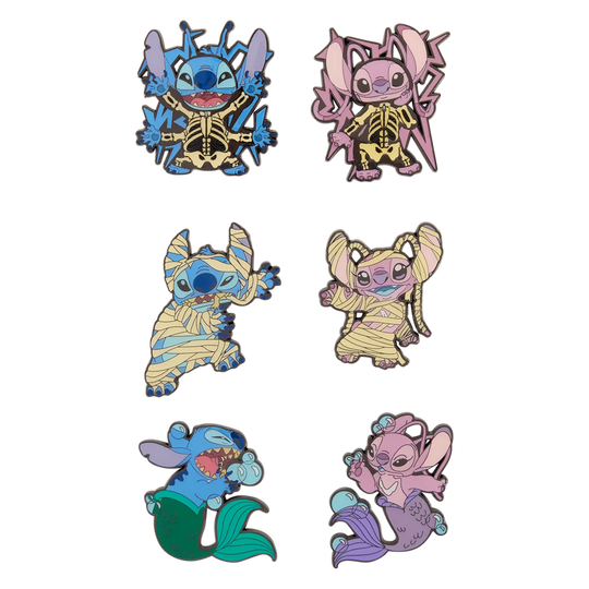 DISNEY -Stitch & Angel Halloween - Funko Blind Box Enamel Pins