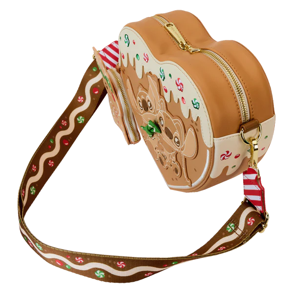 LILO & STITCH - Angel & Stitch Gingerbread - Crossbody Bag Loungefly