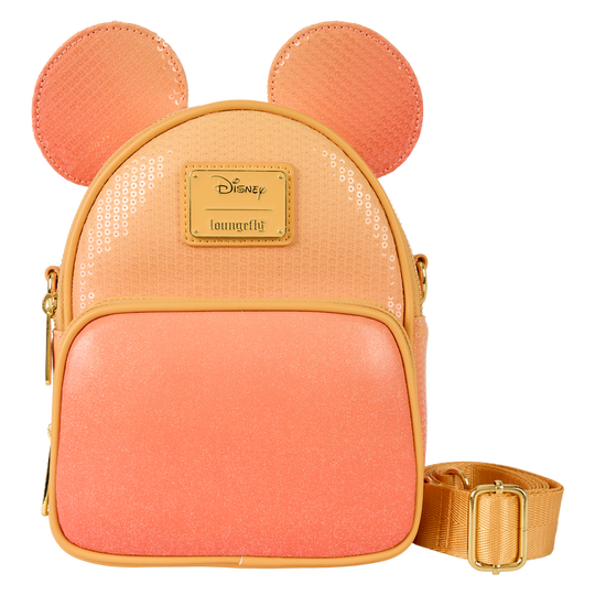 DISNEY - Mickey Mouse "Glitter" - Convertible Crossbody bag Loungefly
