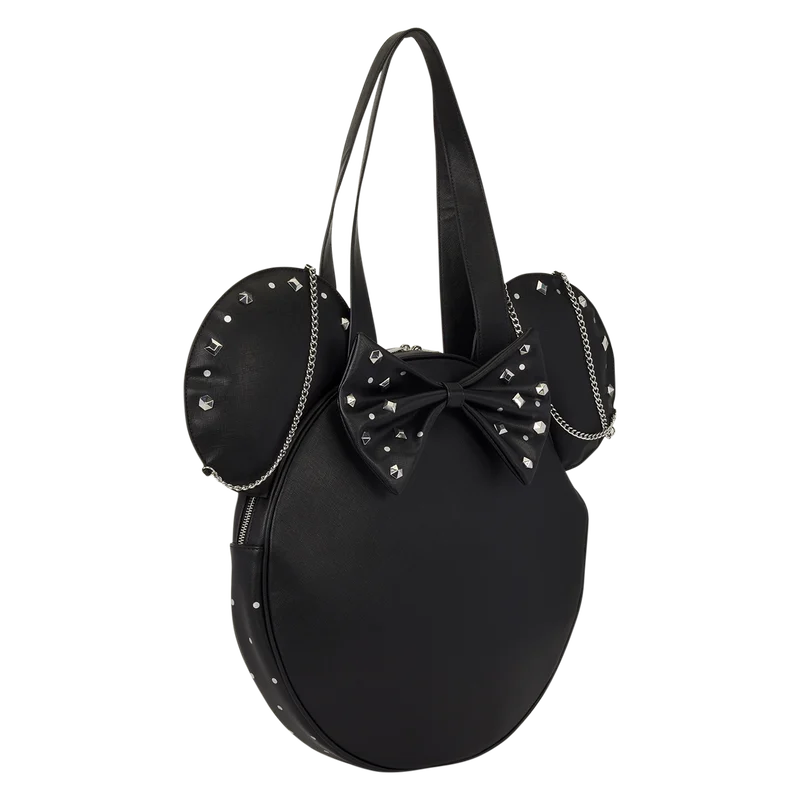DISNEY - Minnie Mouse "Studs & Chains" - Tote Bag LoungeFly