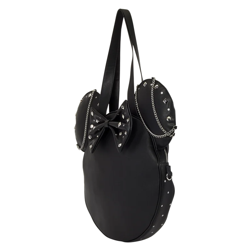 DISNEY - Minnie Mouse "Studs & Chains" - Tote Bag LoungeFly