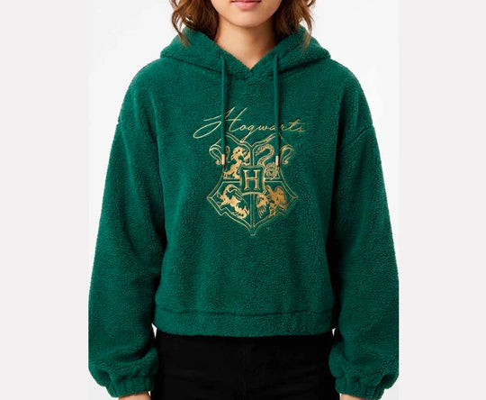 HARRY POTTER - Logo - Sherpa Hoodie (S)