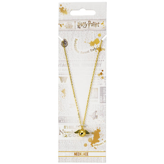 HARRY POTTER - Golden Snitch 3D - Necklace