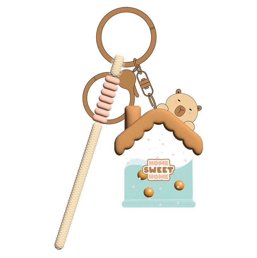 KAWAII - House Capybara - Keychain