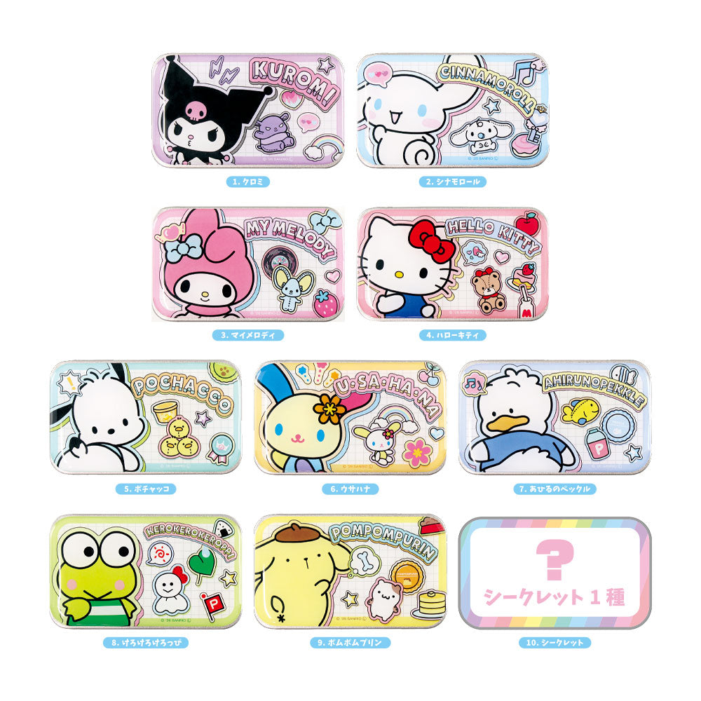 SANRIO CHARAC. -Secret Mini Slide Can Case (14x7cm) -BLIND BOX (10pcs)
