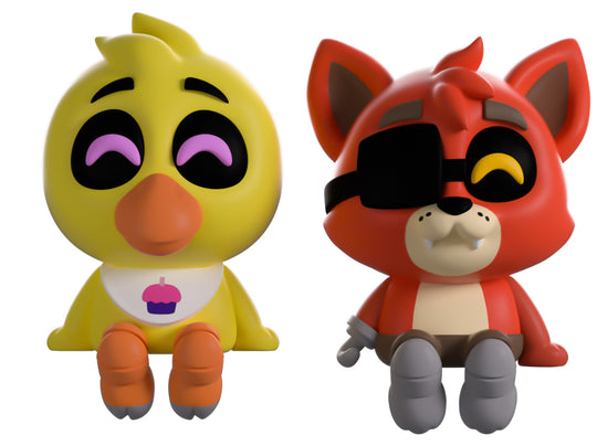 FIVE NIGHTS AT FREDDY'S - Chica & Foxy - Monitor Buddiez 6cm