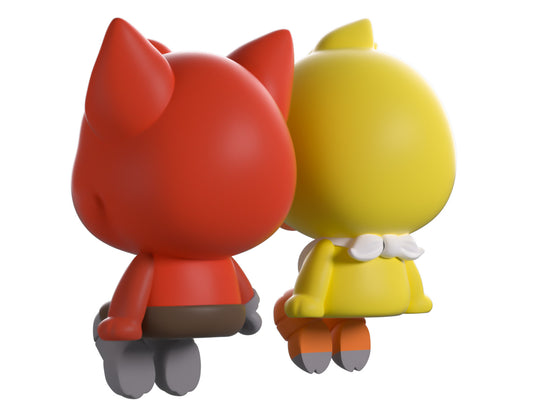 FIVE NIGHTS AT FREDDY'S - Chica & Foxy - Monitor Buddiez 6cm