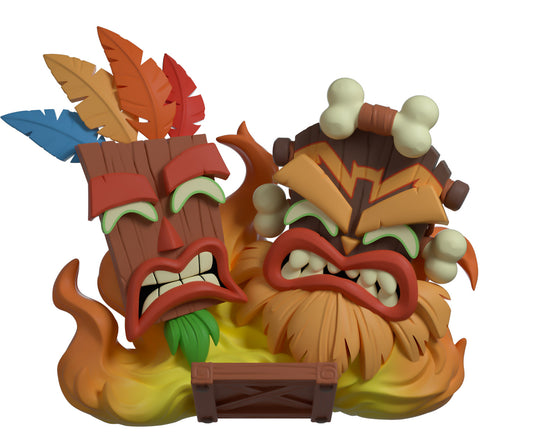 CRASH BANDICOOT - Aku Aku & Uka Uka - Figure Youtooz 9cm