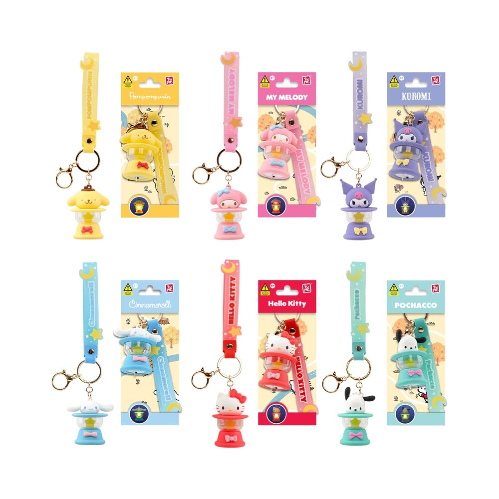HELLO KITTY - Light-Up Camping Lamp Series - Assortiment 9 Keychain cm