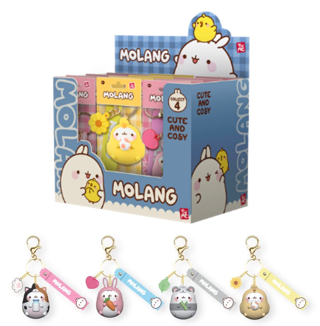 MOLANG - Animal Costume Series - Assortiment 9 Keychain 5cm Blind Box