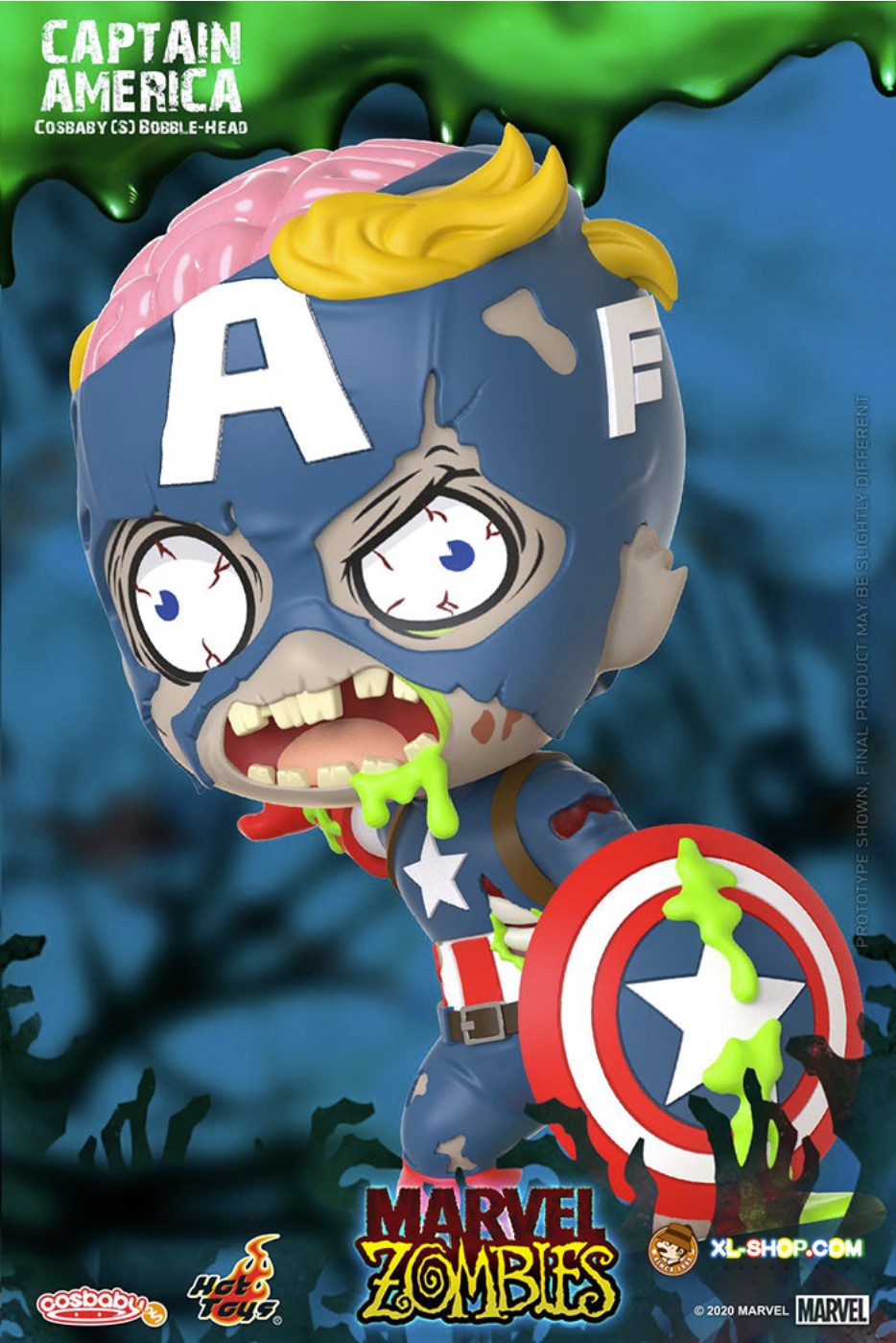 MARVEL - Cosbaby - Wave 1 - Captain America Zombie