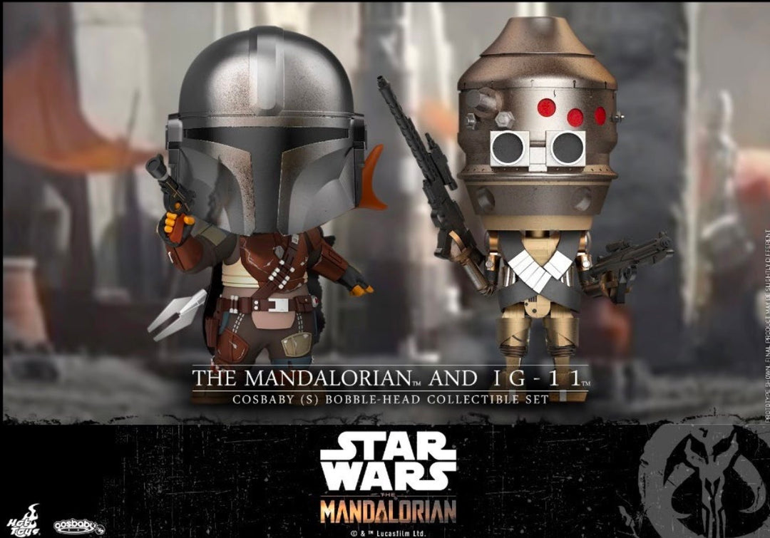 STAR WARS - Cosbaby - Wave 3 - Mandalorian & IG-11 Set
