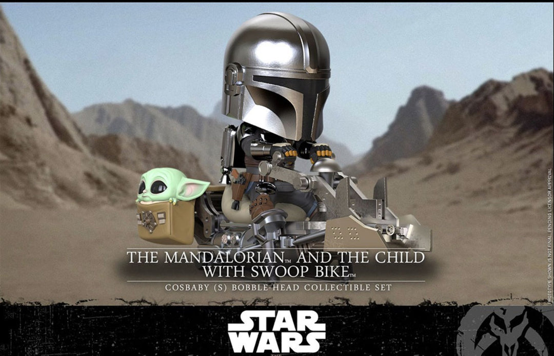 STAR WARS - Cosbaby - Wave 1 - Mandalorian & the Child swoop Bike