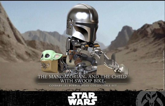 STAR WARS - Cosbaby - Wave 1 - Mandalorian & the Child swoop Bike