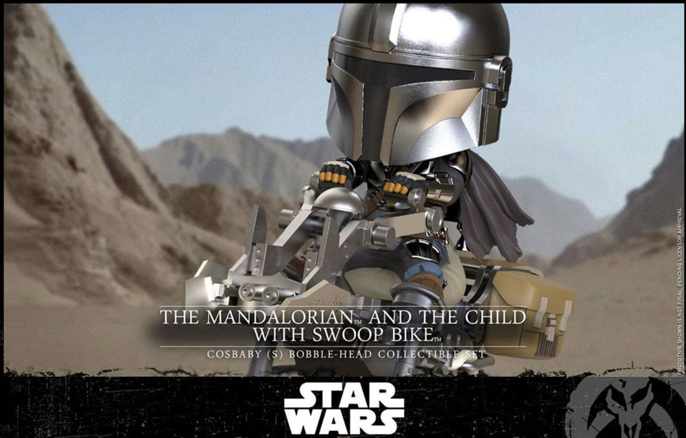 STAR WARS - Cosbaby - Wave 1 - Mandalorian & the Child swoop Bike