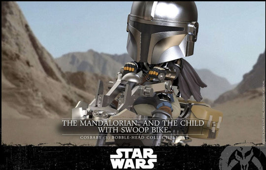 STAR WARS - Cosbaby - Wave 1 - Mandalorian & the Child swoop Bike