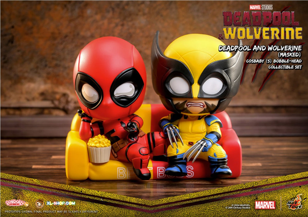 MARVEL - Cosbaby - Wave 5 - Deadpool & Wolverine Masked
