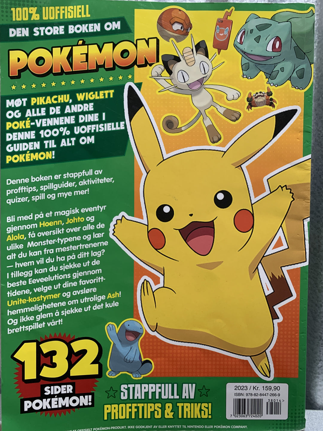 Den store boken om Pokémon. 2023. Hefte.