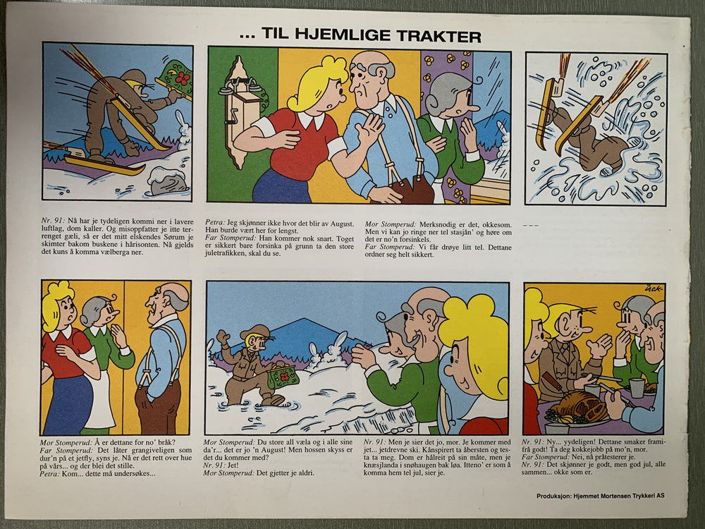 Nr. 91 Stomperud Julen 1995. Julehefte.