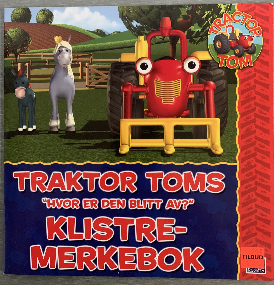 Traktor Toms klistremerkebok – «Hvor er den blitt av?». Aktivitetshefte.