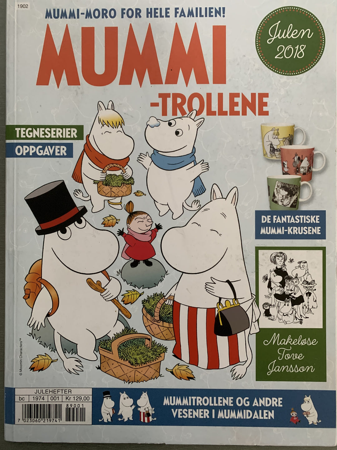 Mummitrollene Julen 2018. Julehefte.