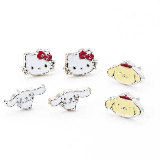 HELLO KITTY & Friends - Set of 3 Stud Earrings