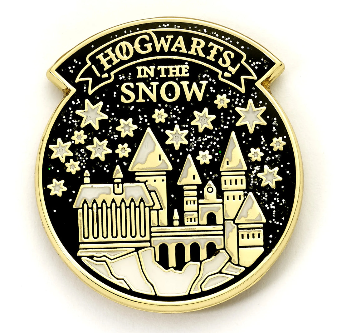 HARRY POTTER - Hogwarts in the Snow - Greeting card with Pin