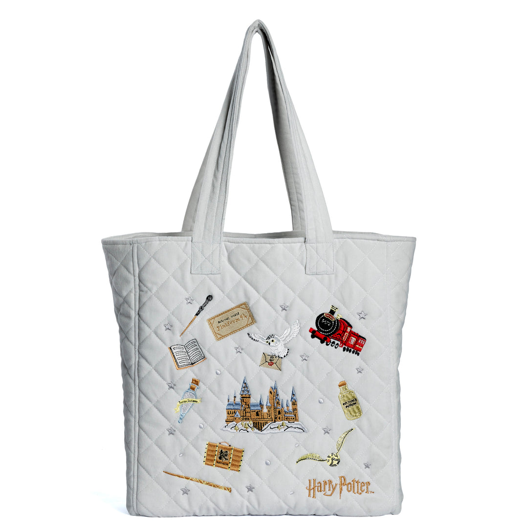 HARRY POTTER - icons - Premium Embroidered Velvet Tote Bag