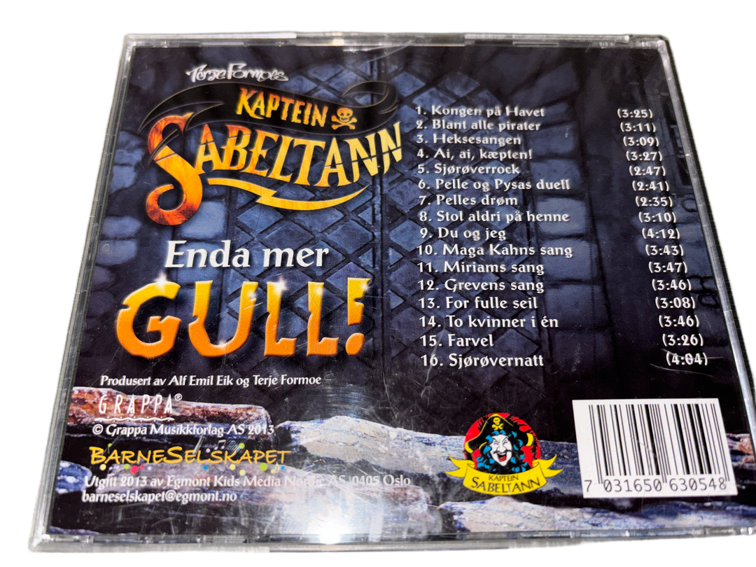 Terje Formoe – Kaptein Sabeltann – Enda mer gull! CD.