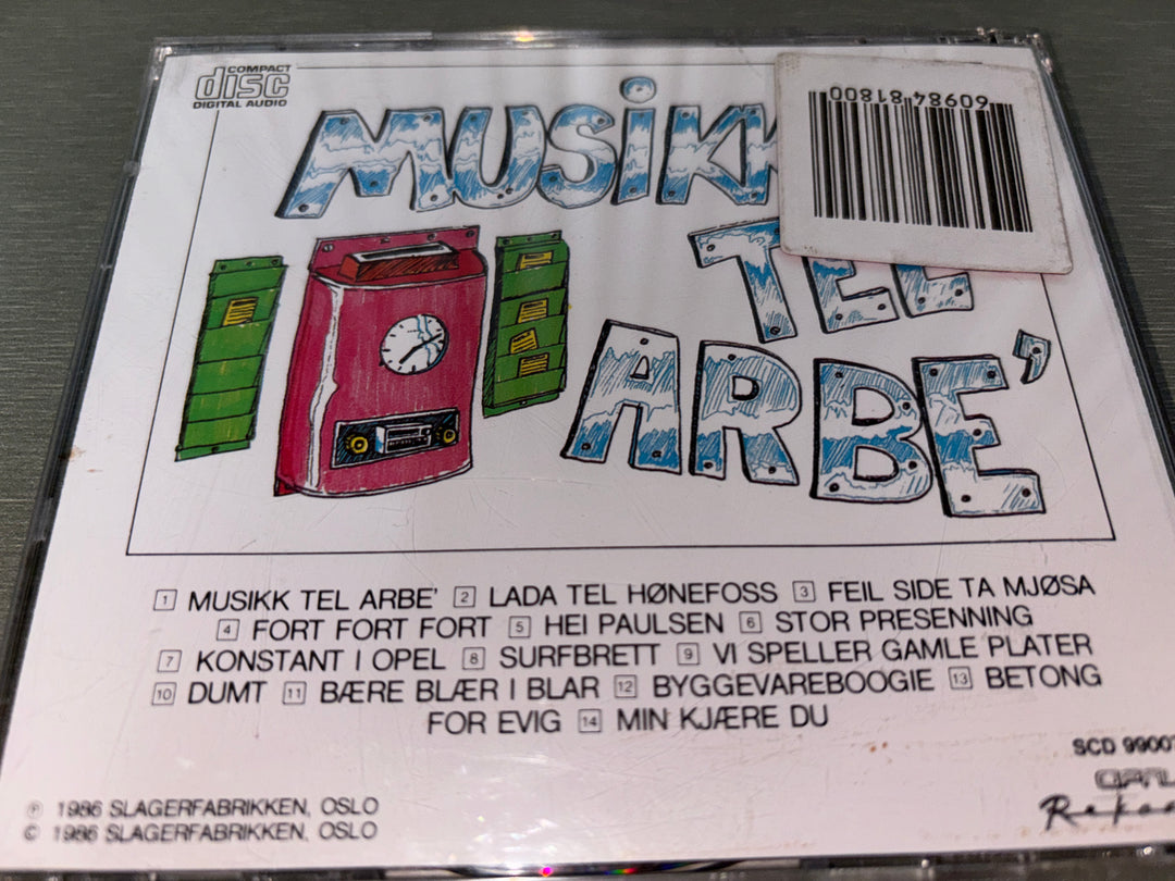 Vazelina Bilopphøggers – Musikk tel arbe'. 1984. CD.