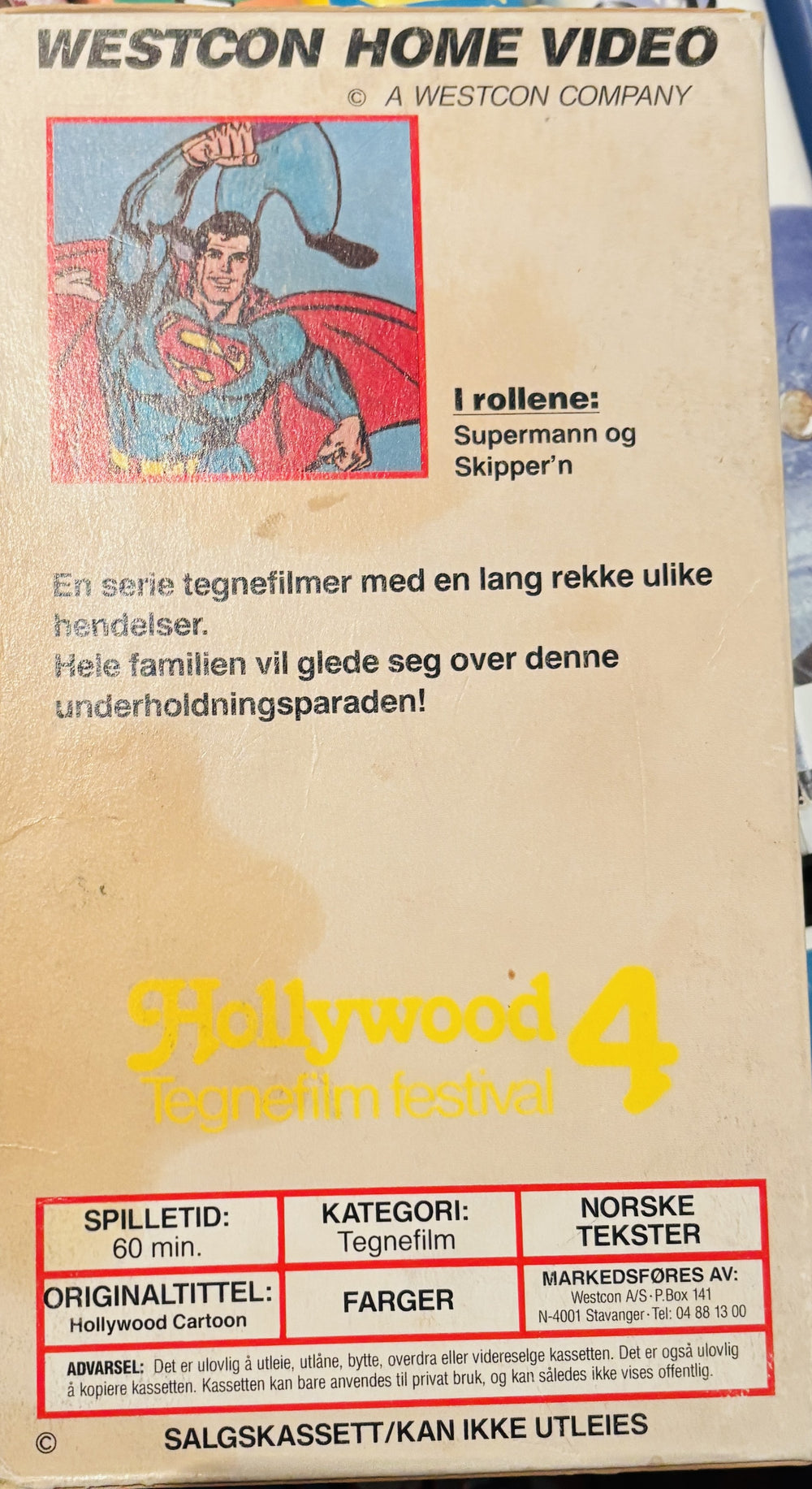 Download / Stream: Hollywood Tegnefilm festival. Vol. 4. VHS slipcase. Norwegian subtitles.