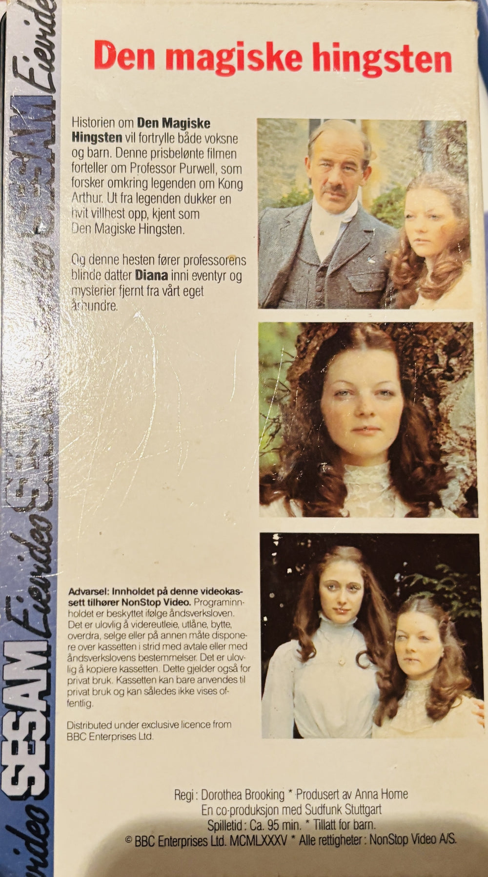 Download / Stream: Den magiske hingsten. VHS slipcase. Norwegian subtitles.