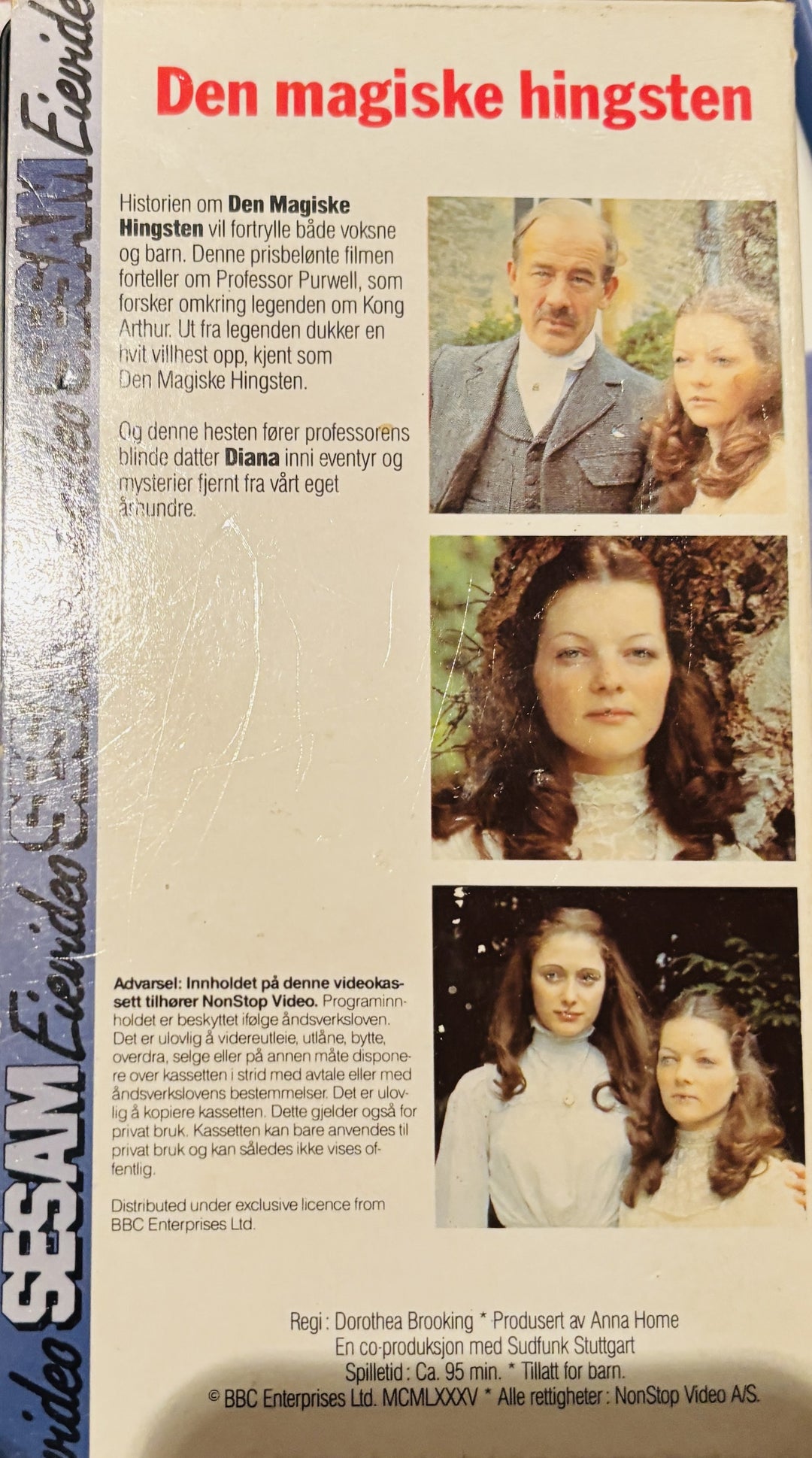 Download / Stream: Den magiske hingsten. VHS slipcase. Norwegian subtitles.