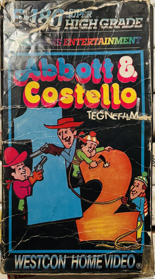 Download / Stream: Abbott & Costello (Helan & Halvan). Vol. 1 & 2.  VHS slipcase. Norwegian subtitles.