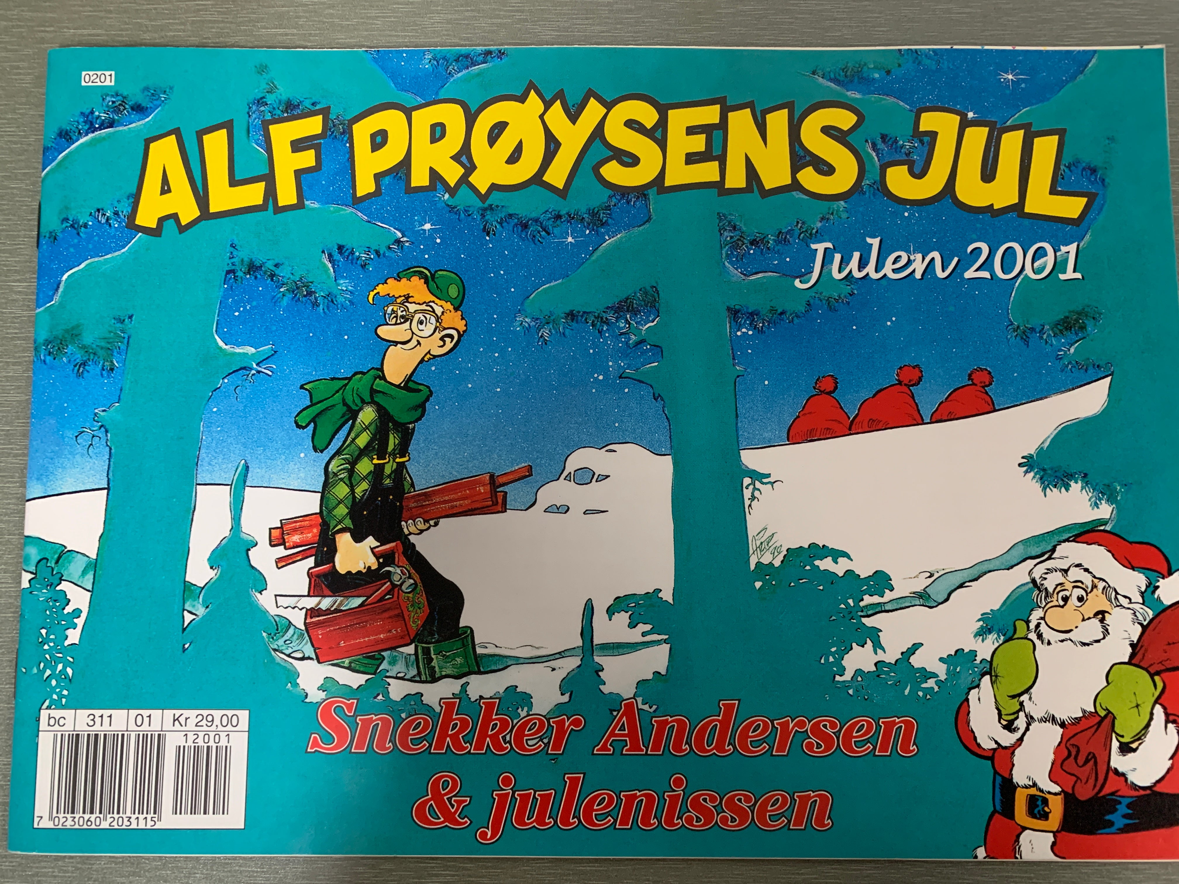 Alf Prøysens Jul – Snekker Andersen & julenissen. 2001. Julehefte.