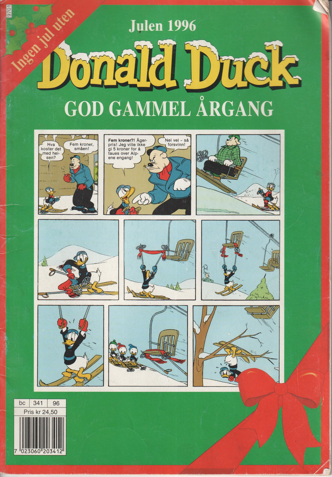 Donald Duck God Gammel Årgang Julen 1996. Julehefte.