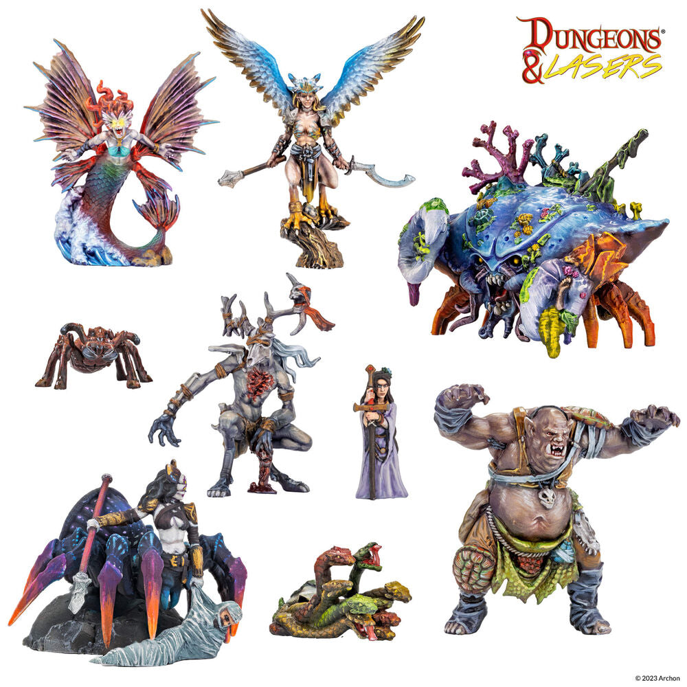 Dungeons & Lasers Miniatures: FANTASY MINIATURES SET