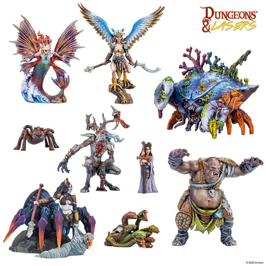 Dungeons & Lasers Miniatures: FANTASY MINIATURES SET