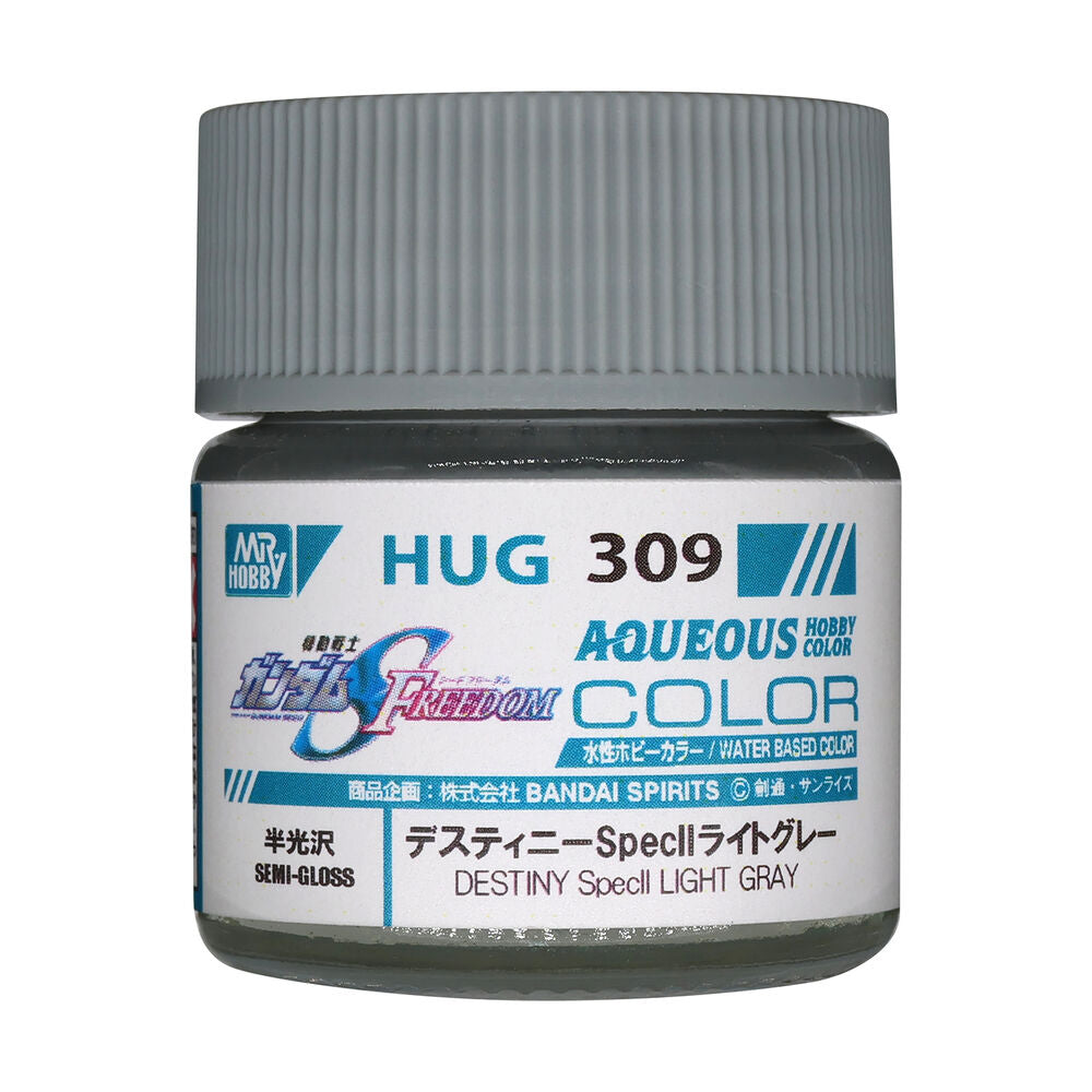 Mr Hobby -Gunze AQUEOUS GUNDAM COLOR (10ml) DESTINY Specll LIGHT GRAY