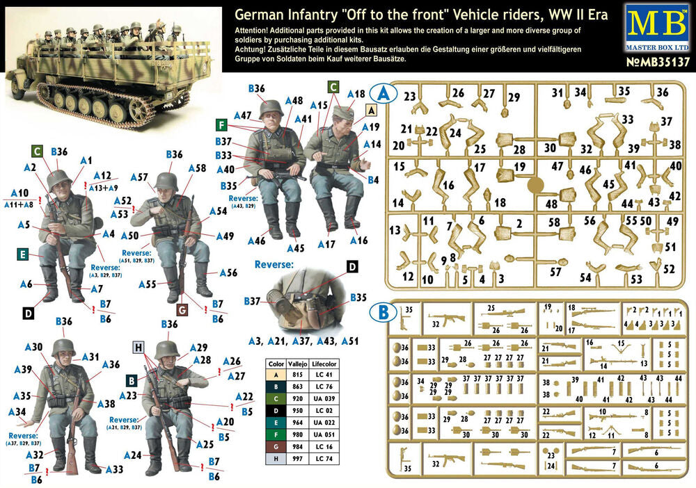 German infantry vehicle riders