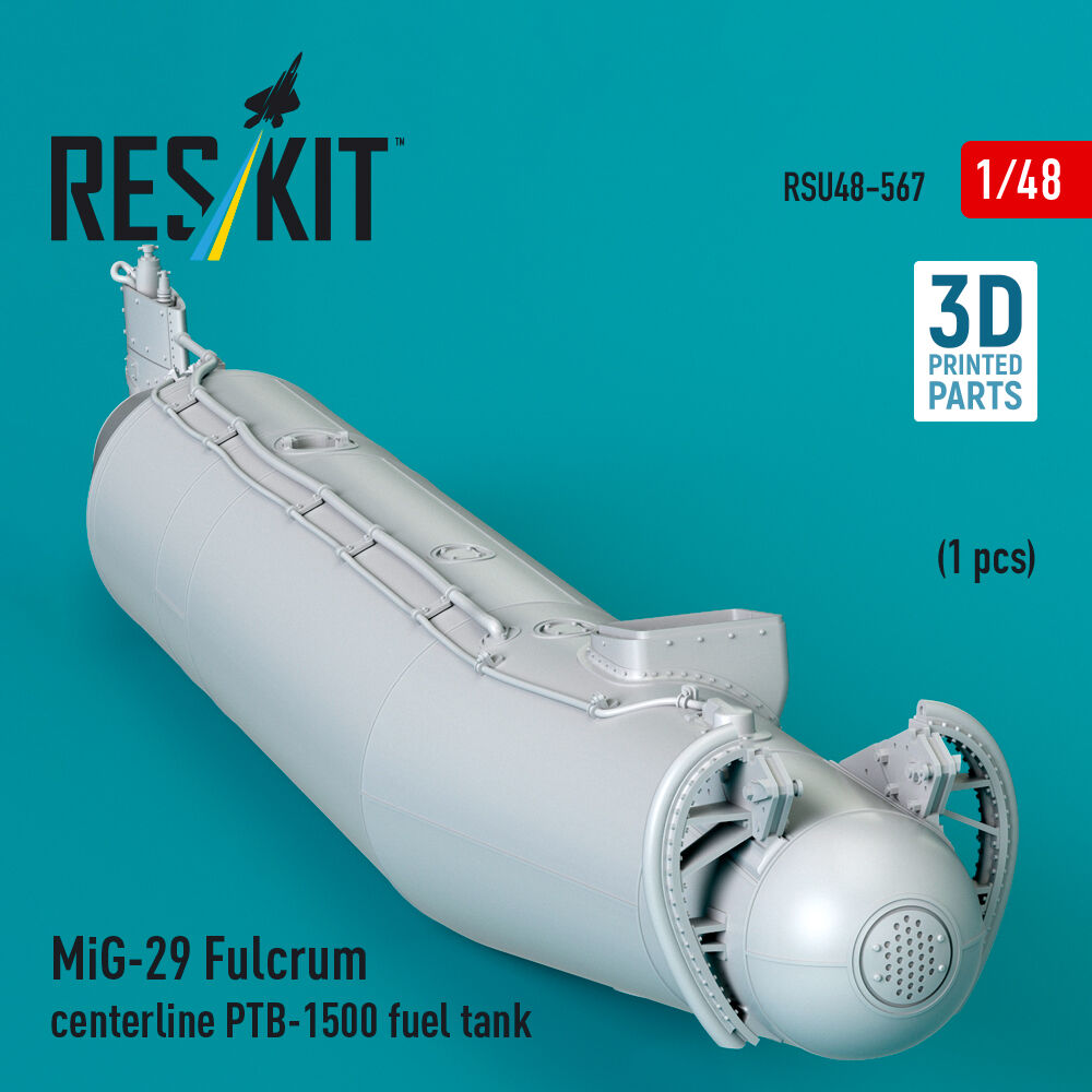 MiG-29 Fulcrum centerline PTB-1500 fuel tank (1 pcs) (3D Printed)