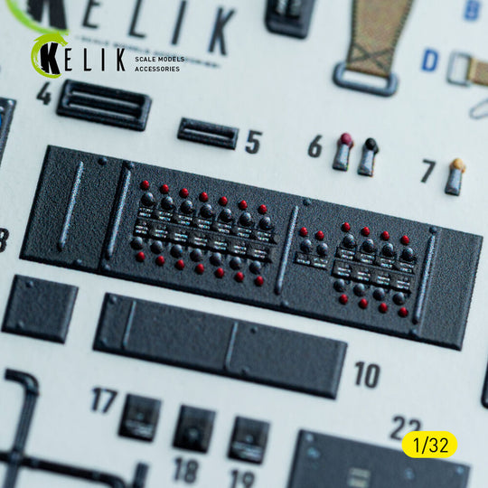 Ju-87G - interior 3D decals for Hasegawa kit
