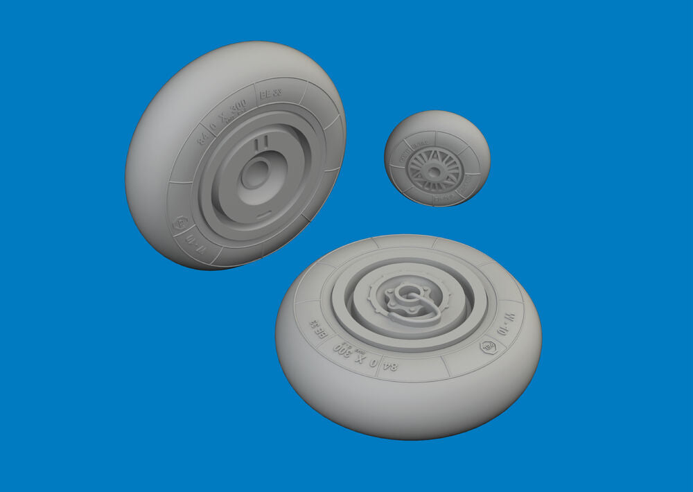 Hs 129B wheels for Takom