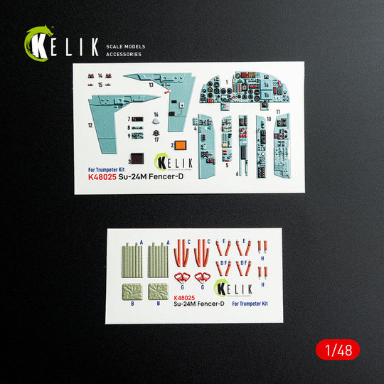 SU-24 interior 3D decals for Trumpeter kit